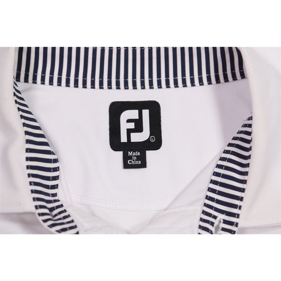 Footjoy x Winged Foot Golf White Performance Golf Polo Shirt Men's Large - Picture 7 of 9